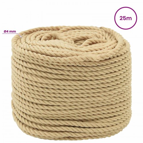 Universaltov 4 mm 25 m - naturfarvet PP