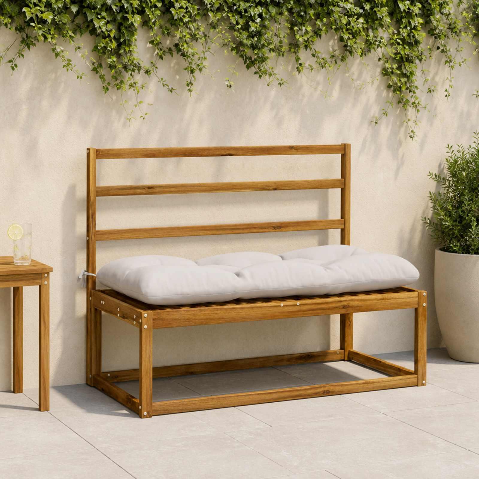 Bænkepuder VIANEN 2 stk. - hvid 130 x 50 x 12 cm