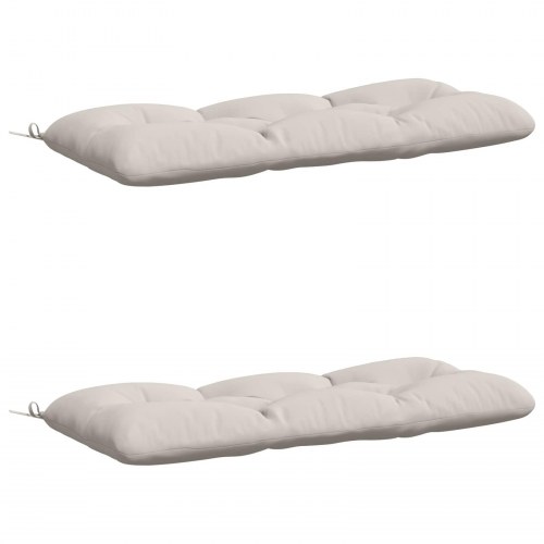 Bænkepuder VIANEN 2 stk. - hvid 130 x 50 x 12 cm