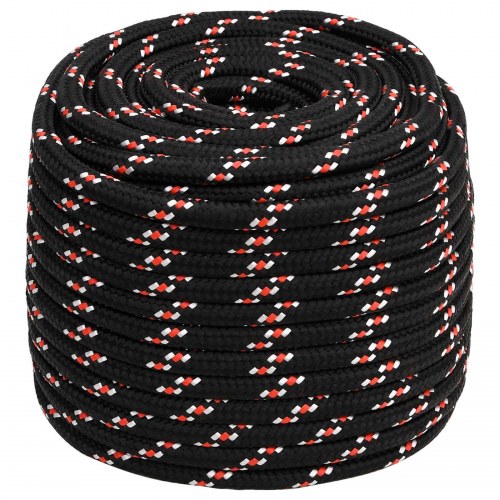 Universaltov 18 mm 25 m - sort og rød PP