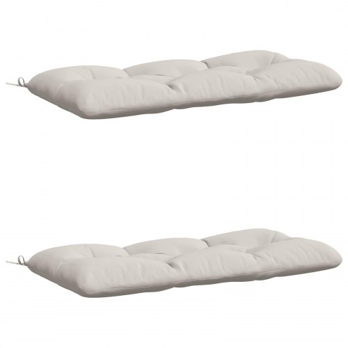 Bænkepuder VIANEN 2 stk. - hvid 110 x 60 x 12 cm