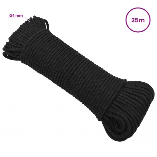 Universaltov 4 mm 25 m - sort PP