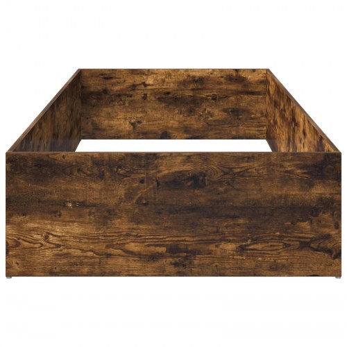 Sengeomkransning til justerbar sengebund - røget eg 100 x 190 cm