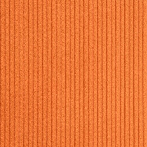 2-personers sofa i orange velourstof med metalben