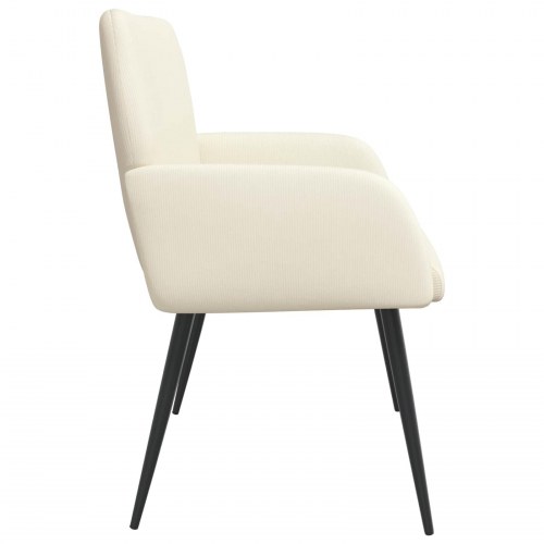 2-personers sofa med metalben - cremefarvet