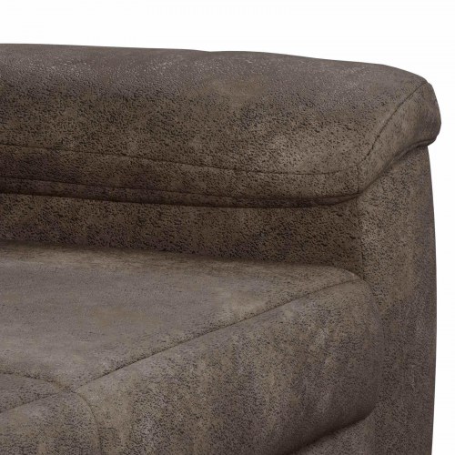 1-personers sofa i kunst ruskind - mørkegrå