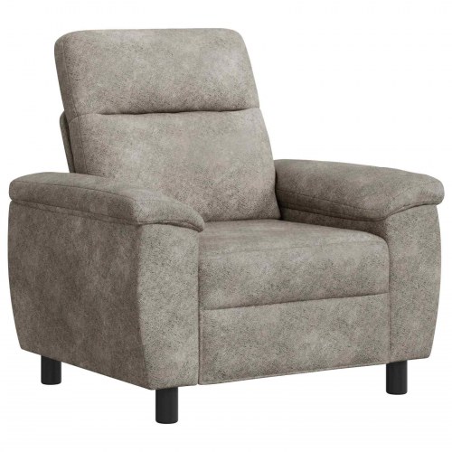1-personers sofa i faux ruskind - lysegrå, 95 x 90 x 95 cm