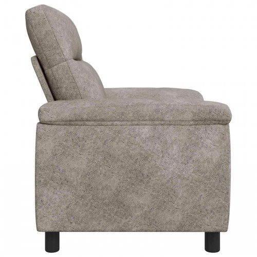1-personers sofa i faux ruskind - lysegrå, 95 x 90 x 95 cm