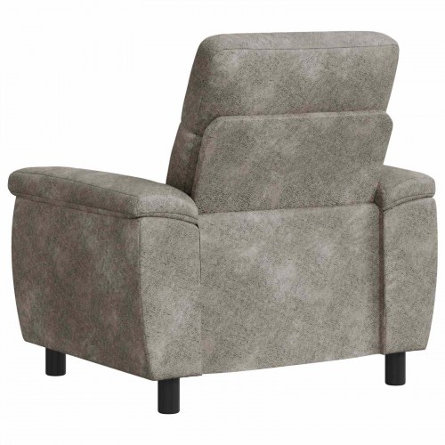 1-personers sofa i faux ruskind - lysegrå, 95 x 90 x 95 cm