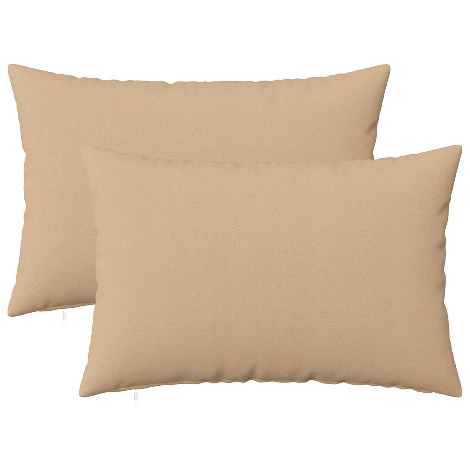 vidaXL Pudebetræk 2 stk. HEERLEN Cremefarvet 50 x 70 cm Stof