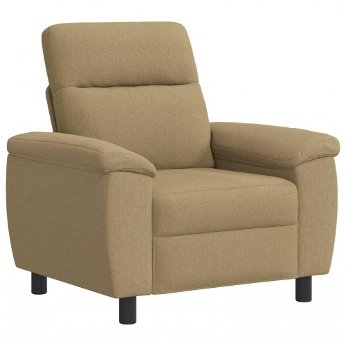 1-personers sofa i stof - lys brun 95 x 90 x 95 cm
