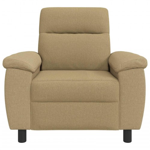 1-personers sofa i stof - lys brun 95 x 90 x 95 cm