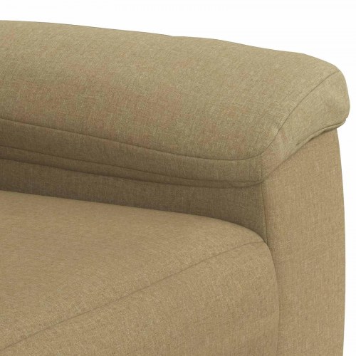 1-personers sofa i stof - lys brun 95 x 90 x 95 cm