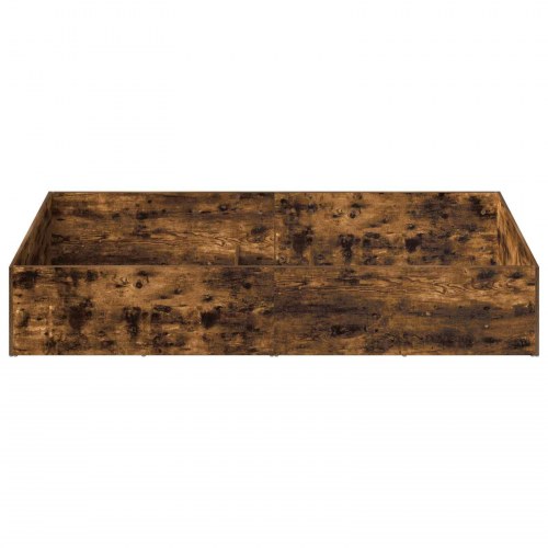 Sengeomkransning til justerbar sengebund 80 x 200 cm - røget eg