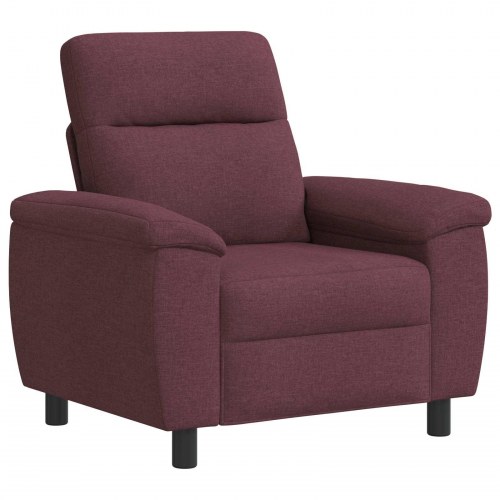 1-personers sofa i stof - lilla, 95 x 90 x 95 cm