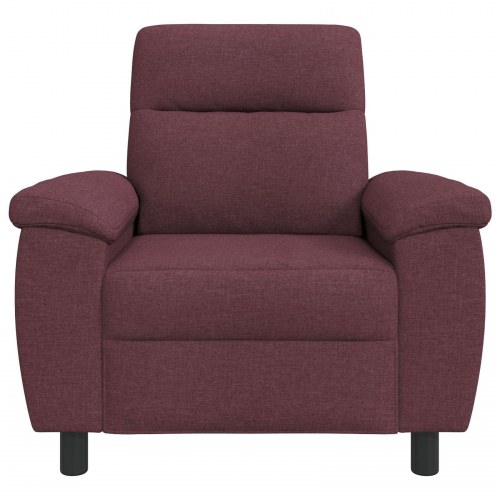 1-personers sofa i stof - lilla, 95 x 90 x 95 cm