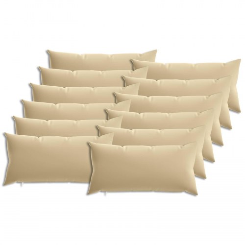 Pyntepuder 12 stk. - beige 40 x 80 cm