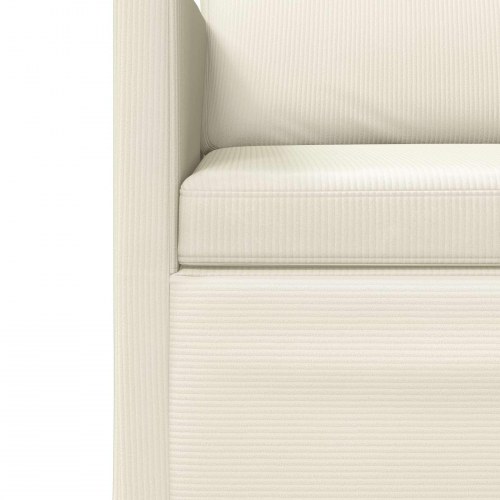 3-personers sofa cremefarvet 220 x 81 x 82 cm