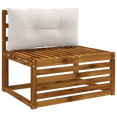 Rygpude PUTTEN - hvid 70 x 40 x 10 cm