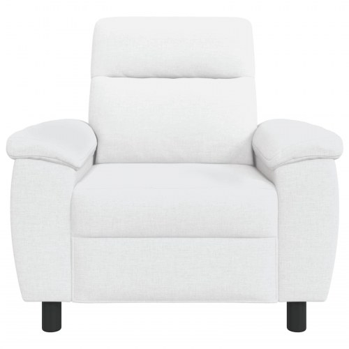 1-personers sofa i hvidt stof - 95 x 90 x 95 cm