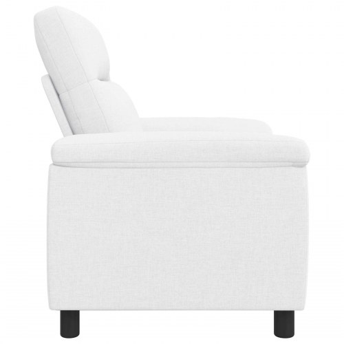 1-personers sofa i hvidt stof - 95 x 90 x 95 cm