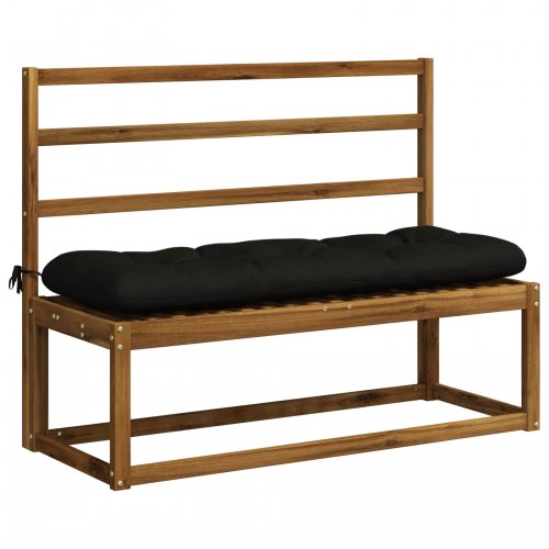 Bænkepuder VIANEN 2 stk. - sort 130 x 40 x 12 cm