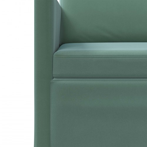 3-personers sofa i havgrøn velour - 220 x 81 x 82 cm