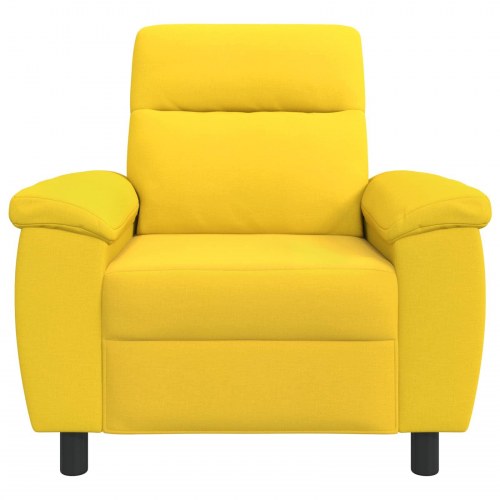 1-personers sofa i stof - lys gul 95 x 90 x 95 cm
