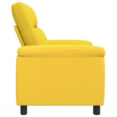1-personers sofa i stof - lys gul 95 x 90 x 95 cm