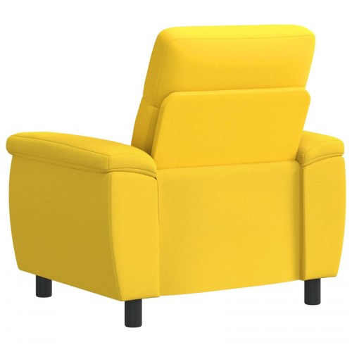 1-personers sofa i stof - lys gul 95 x 90 x 95 cm