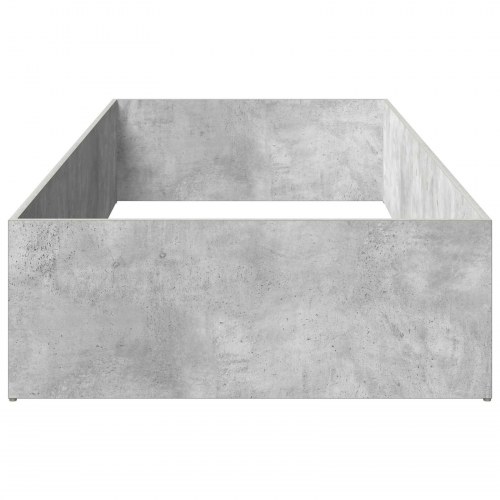 Sengeomkransning til justerbar sengebund - betongrå 80 x 200 cm
