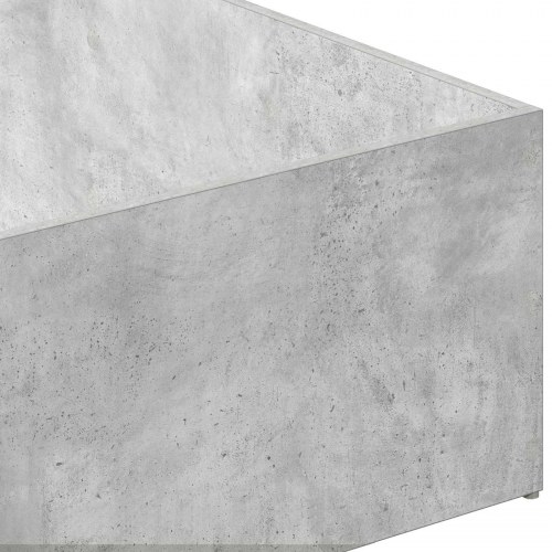 Sengeomkransning til justerbar sengebund - betongrå 80 x 200 cm