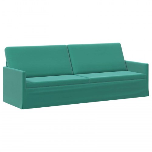 3-personers sofa i velour - turkis, 220 x 81 x 82 cm