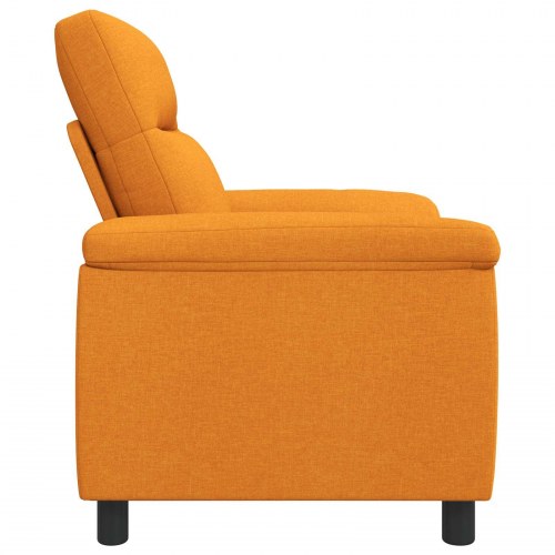 1-personers sofa i mørk gul stof - 95 x 90 x 95 cm