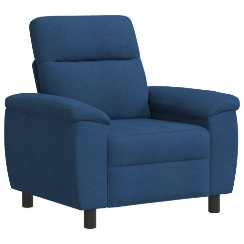 1-personers sofa blå stof - 95 x 90 x 95 cm