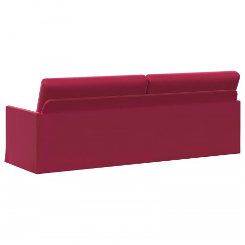 3-personers sofa vinrød 220 x 81 x 82 cm - V