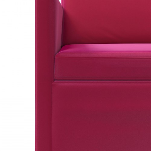 3-personers sofa vinrød 220 x 81 x 82 cm - V