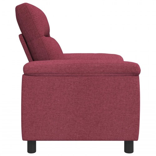 1-personers sofa i stof - vinrød, 95 x 90 x 95 cm