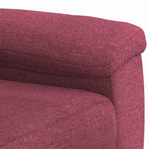 1-personers sofa i stof - vinrød, 95 x 90 x 95 cm