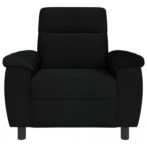 1-personers sofa i sort stof - 95 x 90 x 95 cm