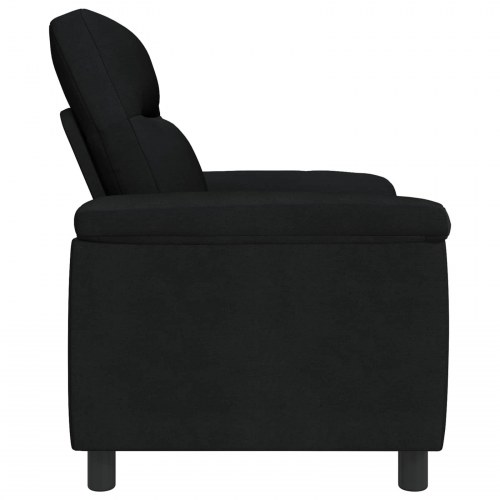 1-personers sofa i sort stof - 95 x 90 x 95 cm