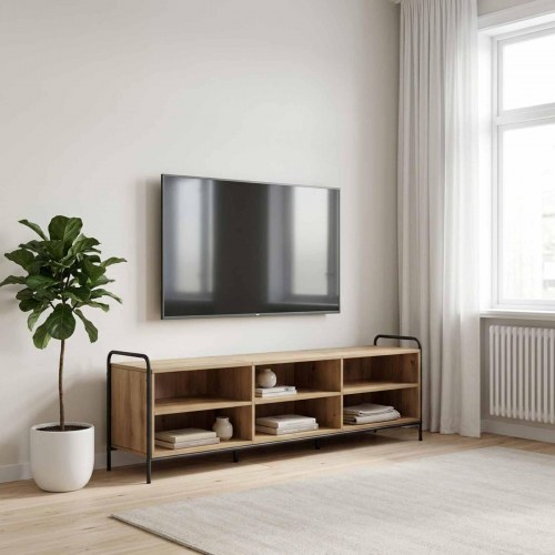 TV-skab i Artisan-eg med stålramme