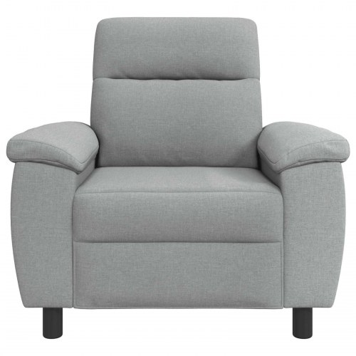 1-personers sofa lysegrå stof 95 x 90 x 95 cm