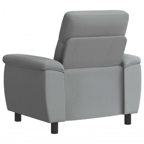 1-personers sofa lysegrå stof 95 x 90 x 95 cm