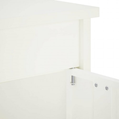 Postkasse fritstående 40 x 40 x 100 cm - hvid