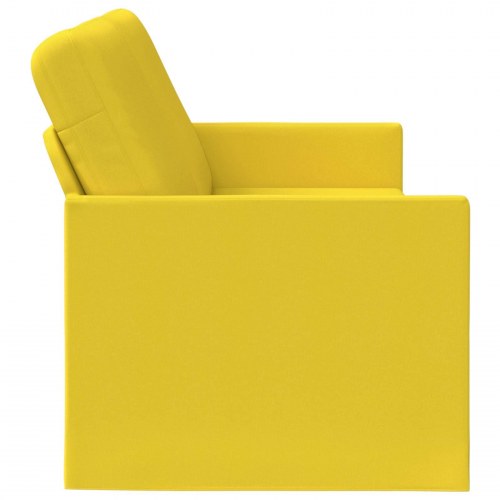 3-personers sofa lys gul 220 x 81 x 82 cm