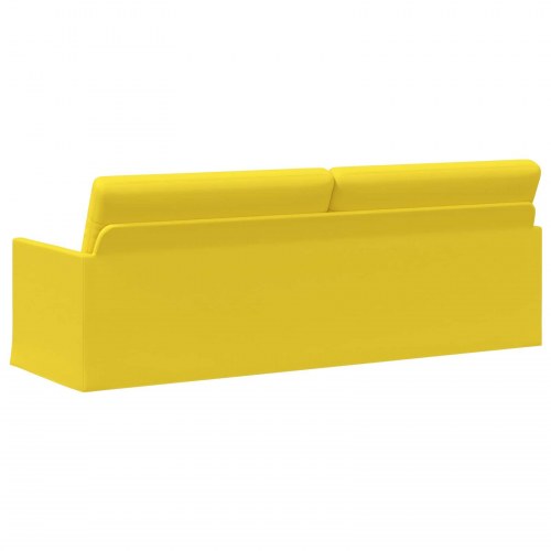 3-personers sofa lys gul 220 x 81 x 82 cm