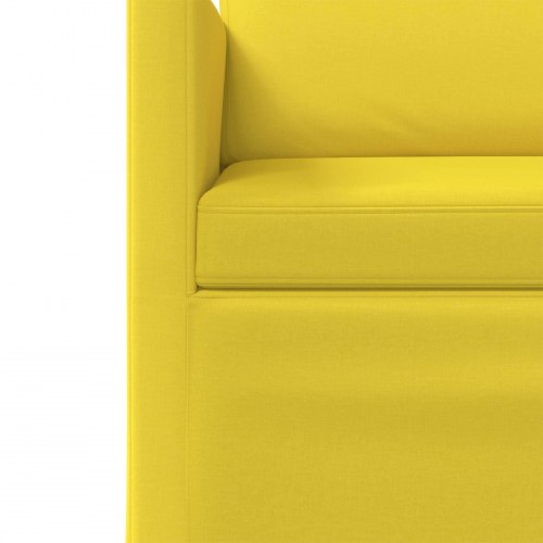 3-personers sofa lys gul 220 x 81 x 82 cm