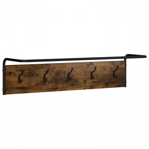 Knagerække i røget eg - 100 x 30 x 25 cm