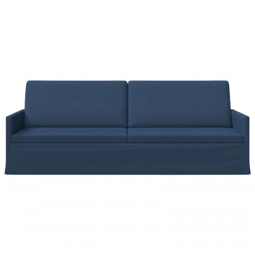 3-personers sofa i blå stof - 220 x 81 x 82 cm